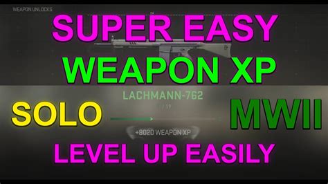 Mwii Xp Glitch Super Easy Weapon Xp How To Level Up Weapons Super Fast