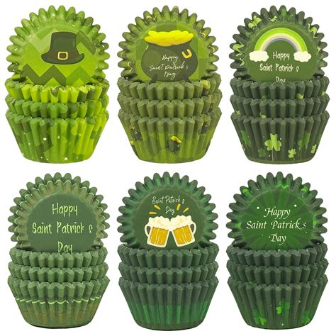 Snapklik Qiqee Saint Patrick Cupcake Liners Mini Muffin Liners