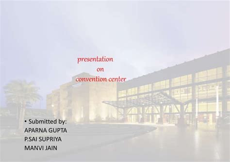 Kongu Convention Center Ppt