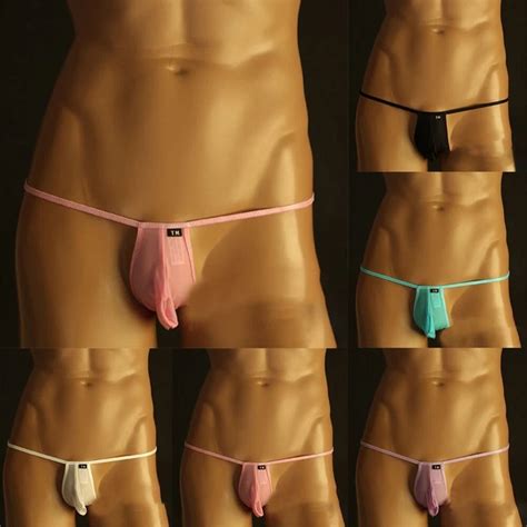 HOMMES BIKINI STRING Slip G String Élastique T Back Sexy sous Vêtement EUR PicClick FR