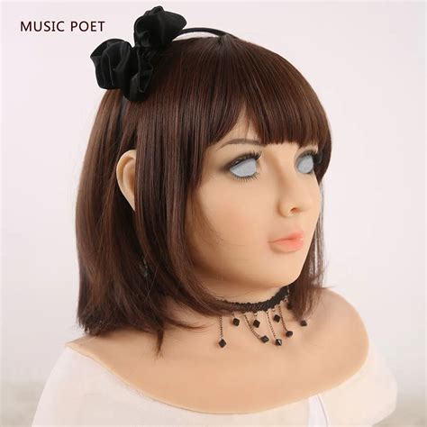 Music Poet Silicone Female Mask Crossdresser Realistic Transgender