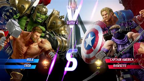 Marvel Vs Capcom Infinite Hulkthor Alt Costumes Gameplay In Arcade Mode Youtube