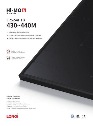 LR5-72HTH - LONGi Green Energy Technology Company - PDF Catalogs ...