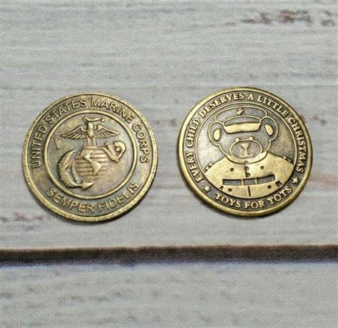 Toys For Tots United States Marine Corps Est 1947 Semper Fidelis Coin Ebay