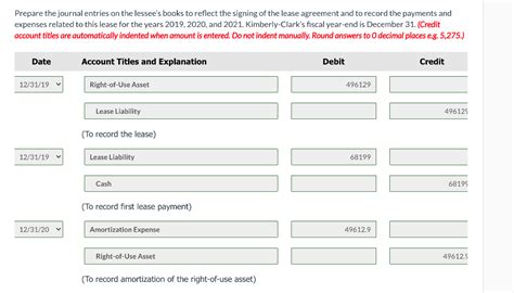 Solved Prepare The Journal Entries On The Lessee S Books To Chegg