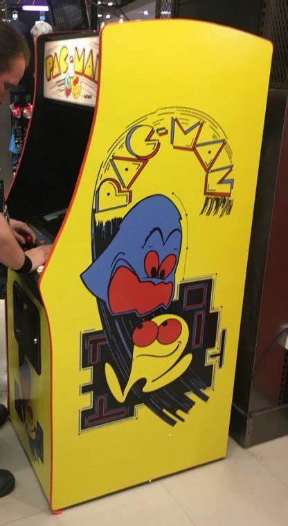 Pac Man Side Art Pair Midway Upright Cabinet Pacman Arcade Art Shop