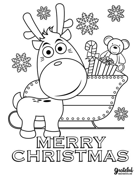 Merry Christmas Coloring Pages For Kids Coloring Pages