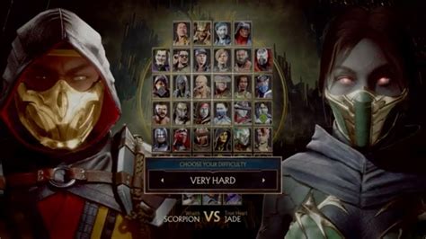 Mortal Kombat 11 Scorpion Vs Jade Very Hard Youtube