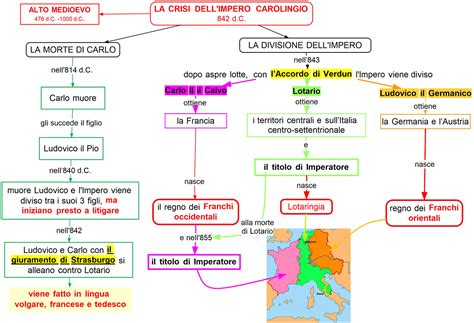 La Crisi DellImpero Carolingio Mappa Concettuale