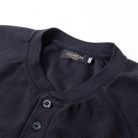 Camisa Henley Black Cutterman Co