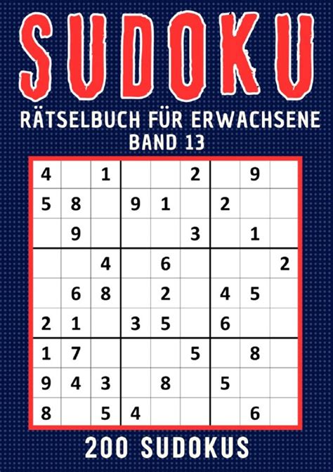 Sudoku F R Erwachsene Sudoku R Tselbuch F R Erwachsene Band