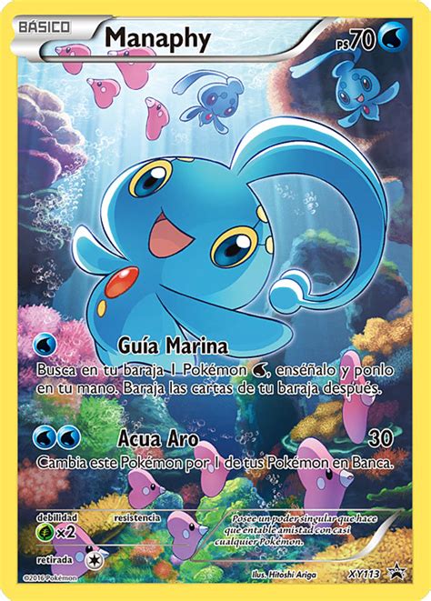 Manaphy Xy Xy Cartas Promocionales Pok Mon Para So