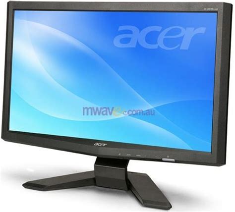 Acer X193HQ 19 Widescreen LCD Monitor 1366x768 Resolution 5ms 10000