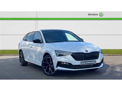 Find A Used White ŠKODA Scala 5 Dr 1 0 TSI 109ps Monte Carlo in Conwy