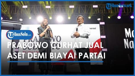 Disebut Capres Terkaya Prabowo Curhat Banyak Aset Yang Mandek Tidak