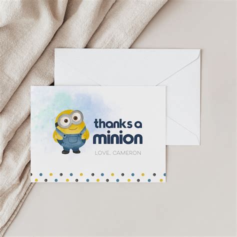 Minion Thank You - Etsy