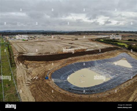 Sevington Inland Border Facility under construction in Ashford, Kent ...