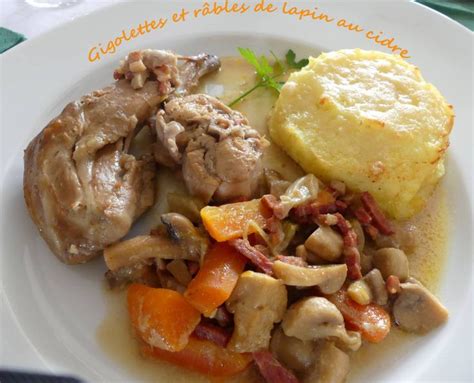 Gigolettes et râbles de lapin au cidre Croquant Fondant Gourmand