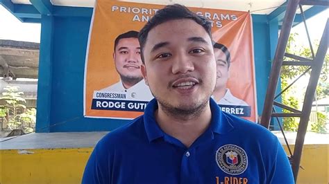 1 Rider Partylist Rep Atty Ramon Rodrigo Rodge Gutierrez Youtube