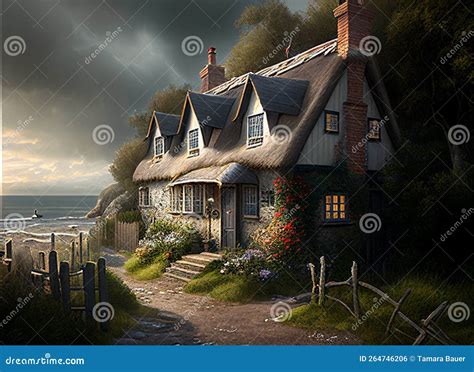 Seaside Vector Illustration Cartoondealer