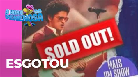 Ingressos Para O Show De Bruno Mars No Brasil Esgotam E Cantor Comemora