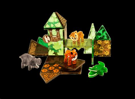 Magnatiles Magna-Tiles Jungle Animals 25 piece set - Building Blocks