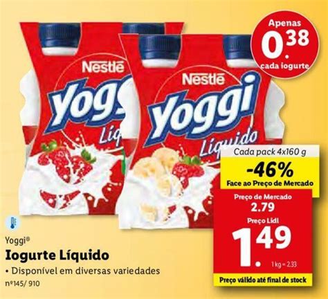 Promo O Yoggi Iogurte L Quido X G Em Lidl