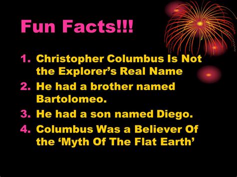 Christopher Columbus Fun Facts - fasruniversal