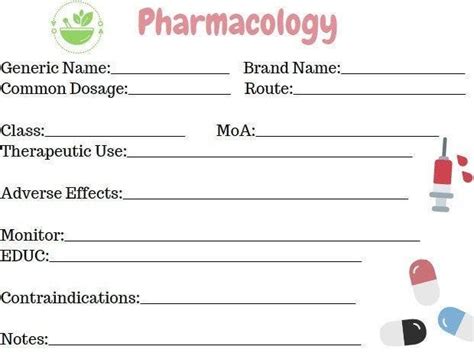 Printable Nursing Drug Cards