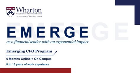 Wharton Executive Education | Emerging CFO Program on LinkedIn