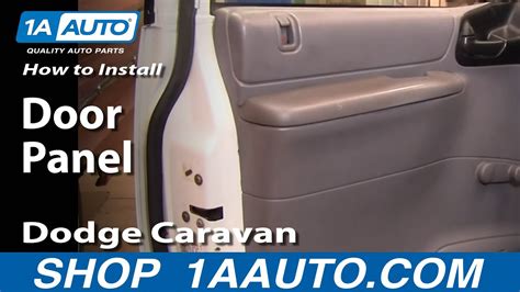 How To Install Remove Door Panel Dodge Caravan Aauto Youtube