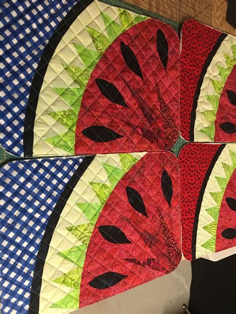 Watermelon Placemats Quilts Patchwork Quilts Applique Quilts