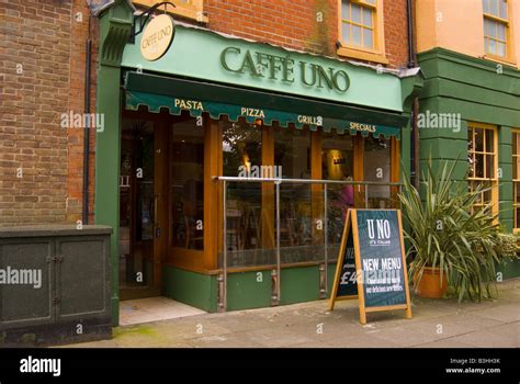 Caffe Uno Italian restaurant in Norwich,Norfolk,Uk Stock Photo - Alamy