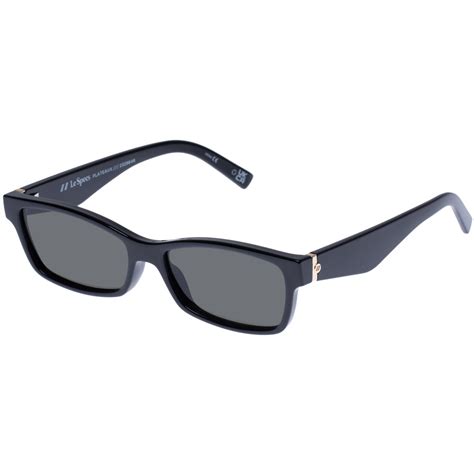 Plateaux Black Uni Sex Cat Eye Sunglasses Le Specs