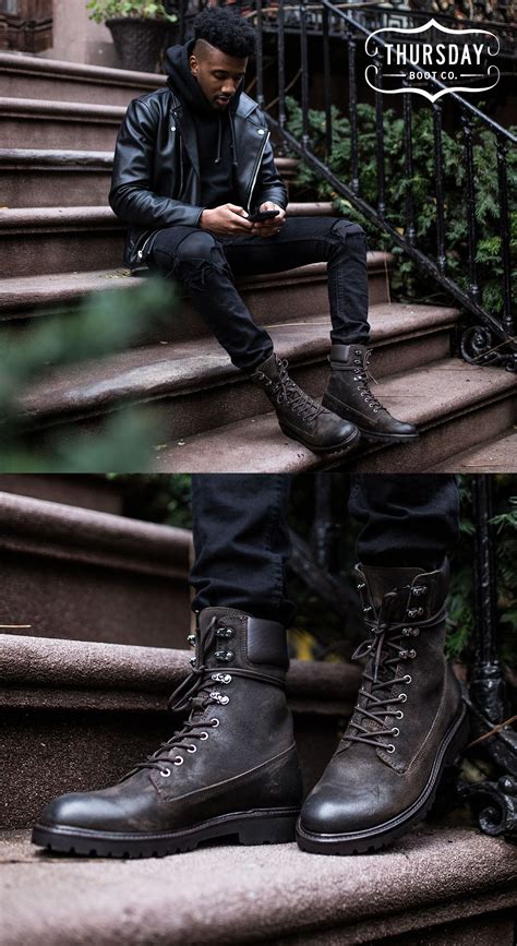 Shop The Mens Dark Olive Suede Explorer Combat Boot At Thursdayboots