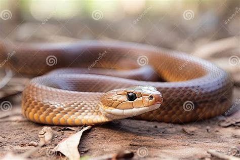 Deadly Brown Snake in Australia Stock Photo - Image of central, eastern ...