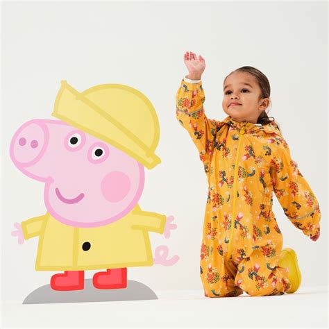 Regatta Traje Impermeable Ni A Pobble Peppa Pig Floral Amarillo Snowinn