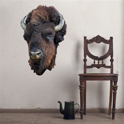 Bison Head Wall Mural Decal Wall Adhesives Primedecals