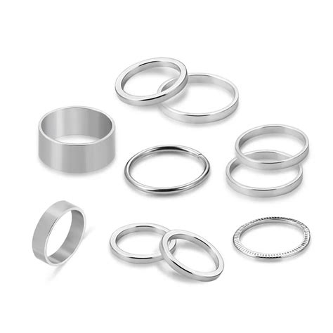 Aliexpress.com : Buy Fashion Ring Simple Retro Alloy Style Set Jewelry ...