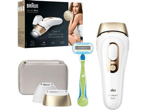 Braun Pl Silk Expert Pro Ipl Haarentfernungsger T Wei Gold Mit