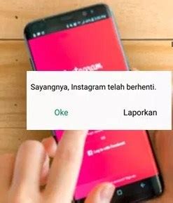 Cara Memperbaiki Mengatasi Sayangnya Instagram Telah Berhenti