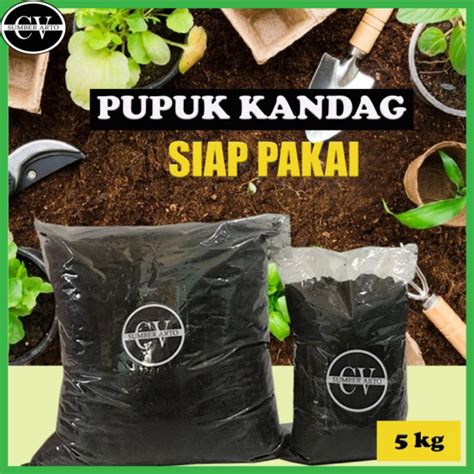 Jual Pupuk Kandang Media Tanam Organik Kemasan Kg Pupuk Kandang Media