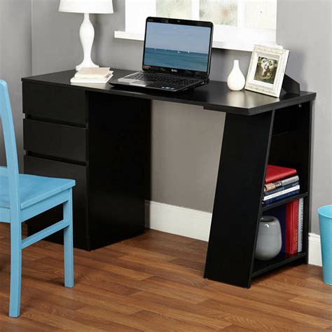 Computer Writing Desk with 3 Storage Drawers Stylish Modern Student ...