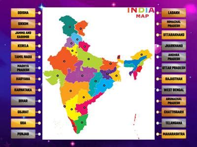 State map of india - Teaching resources