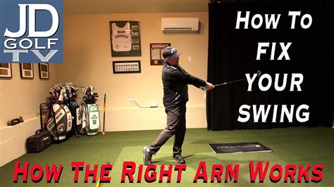 How The Right Arm Works In The Golf Swing Youtube