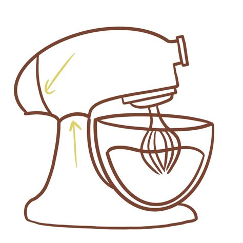 Electric Mixer Drawing