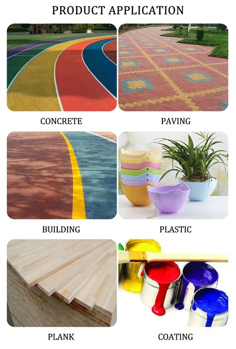 Yellow Powder Pigment Iron Oxide Red Cement Pavers Dye Asphalt Colorful