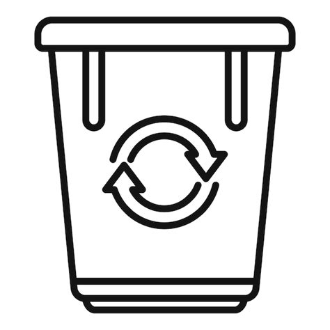 Premium Vector Recycle Eco Bag Icon Outline Vector Ocean Waste Water