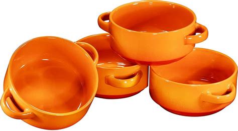 Bruntmor Porcelain Soup Bowls With Handles Set Of 4 Oven Safe Bowls 19