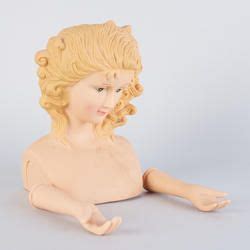Blonde Hair Vinyl Lady Angel Doll Head And Arms Set Plastic And Vinyl Dolls Doll Supplies